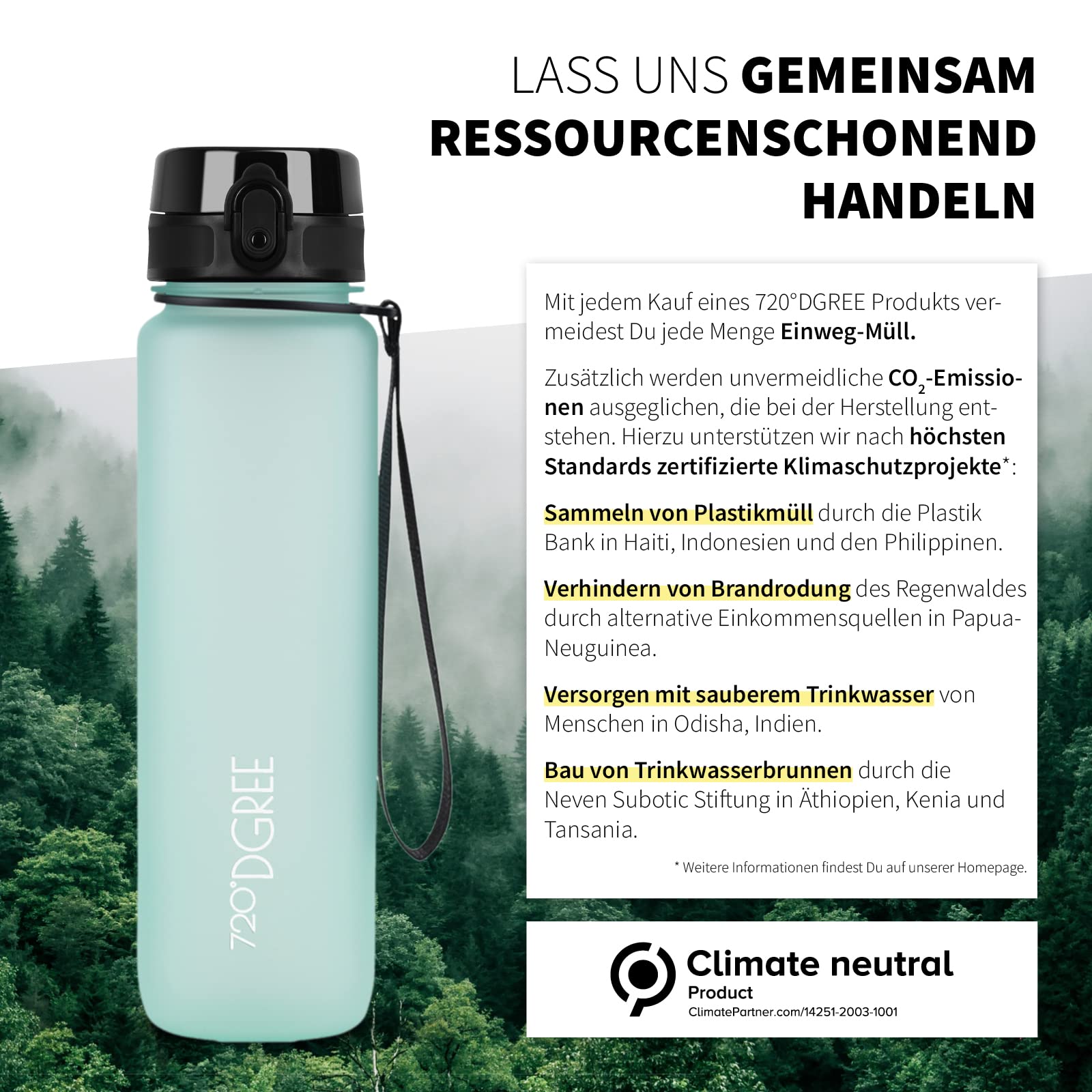 720°DGREE "uberBottle" – Leicht, BPA-frei, stoßfest