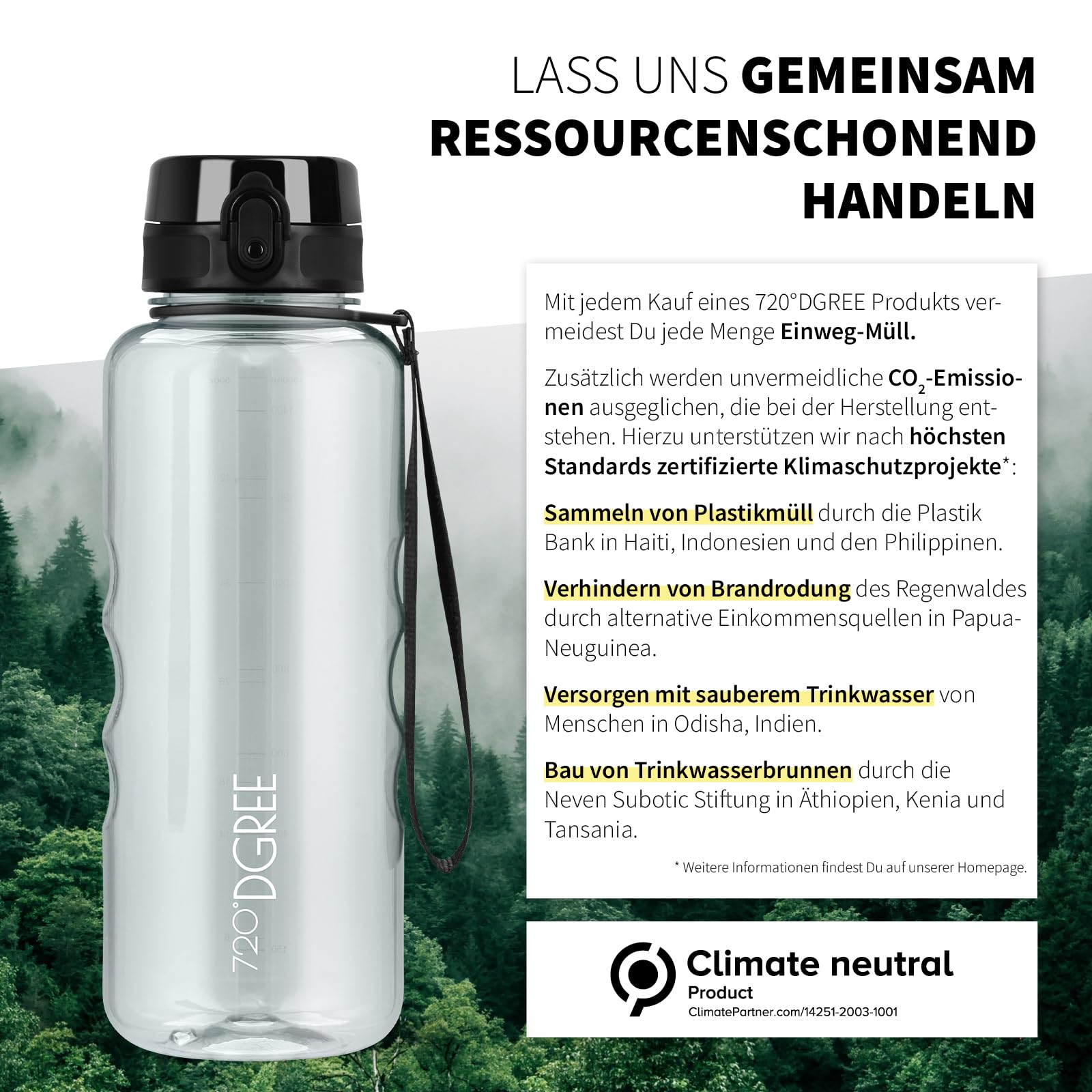 720°DGREE "uberBottle" – Leicht, BPA-frei, stoßfest