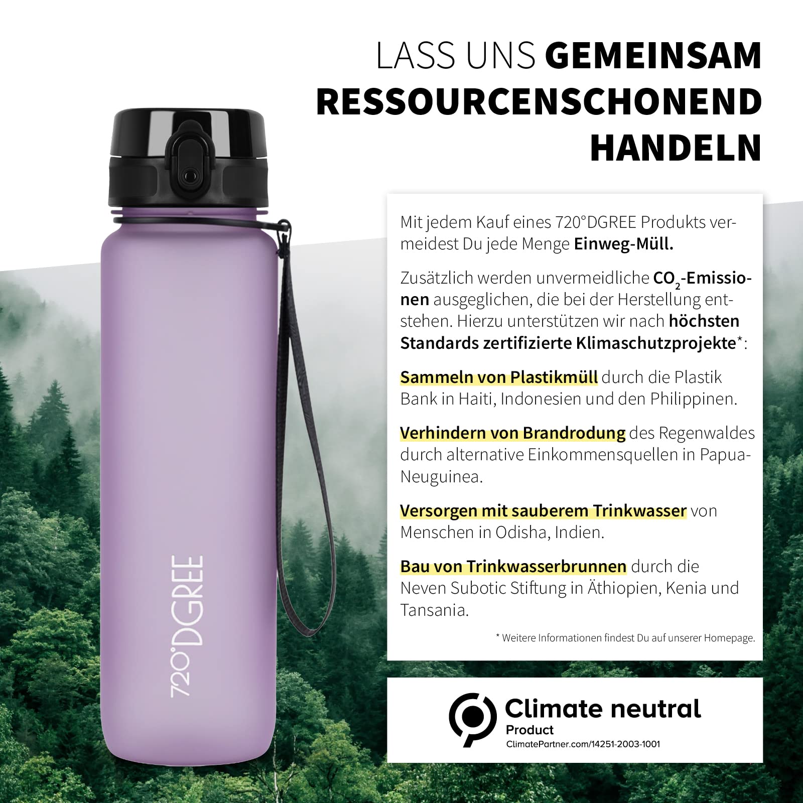 720°DGREE "uberBottle" – Leicht, BPA-frei, stoßfest