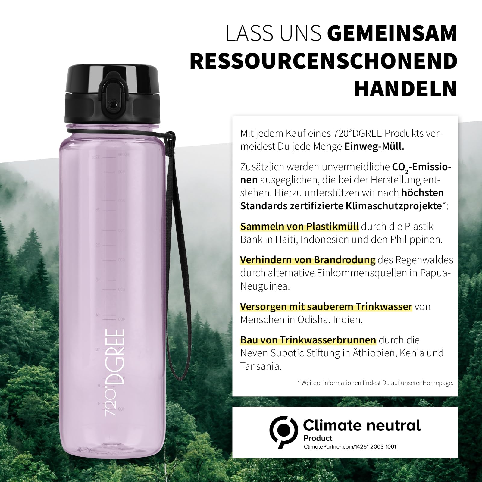 720°DGREE "uberBottle" – Leicht, BPA-frei, stoßfest