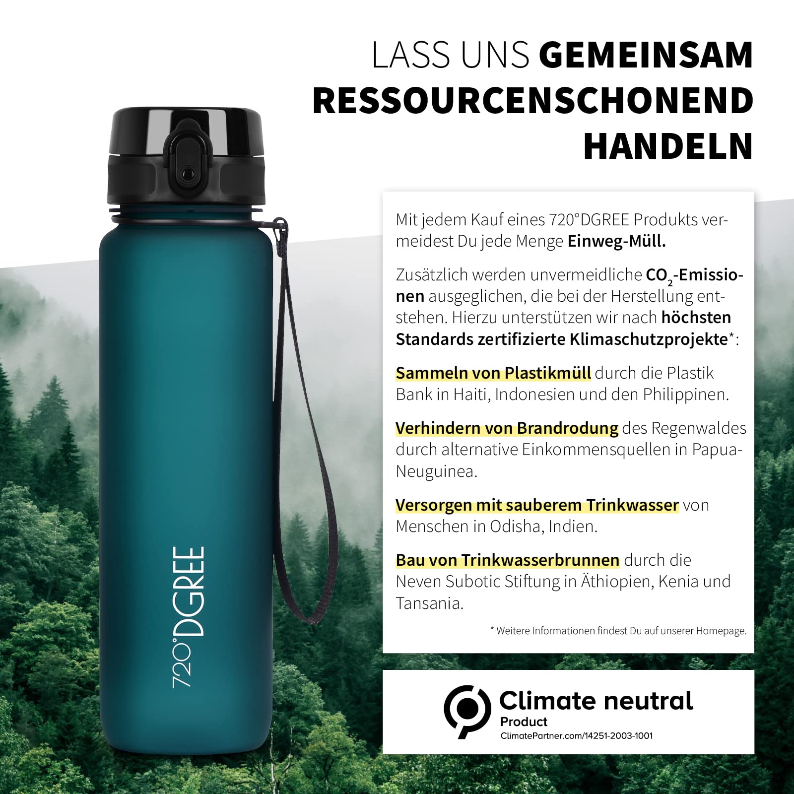 720°DGREE "uberBottle" – Leicht, BPA-frei, stoßfest