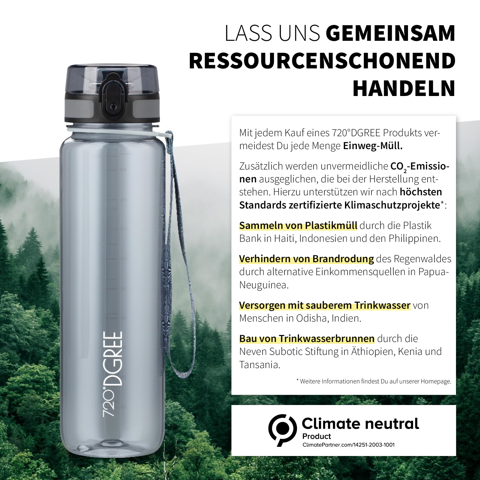 720°DGREE "uberBottle" – Leicht, BPA-frei, stoßfest