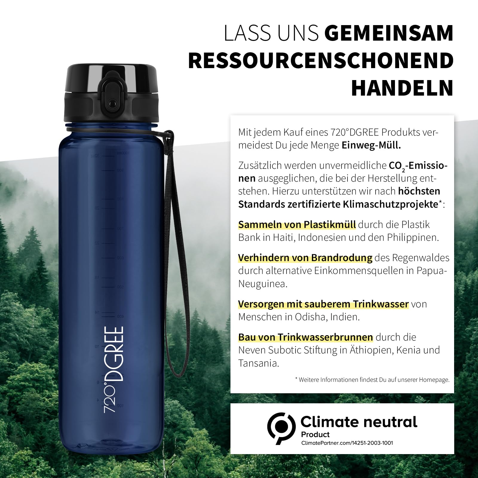 720°DGREE "uberBottle" – Leicht, BPA-frei, stoßfest