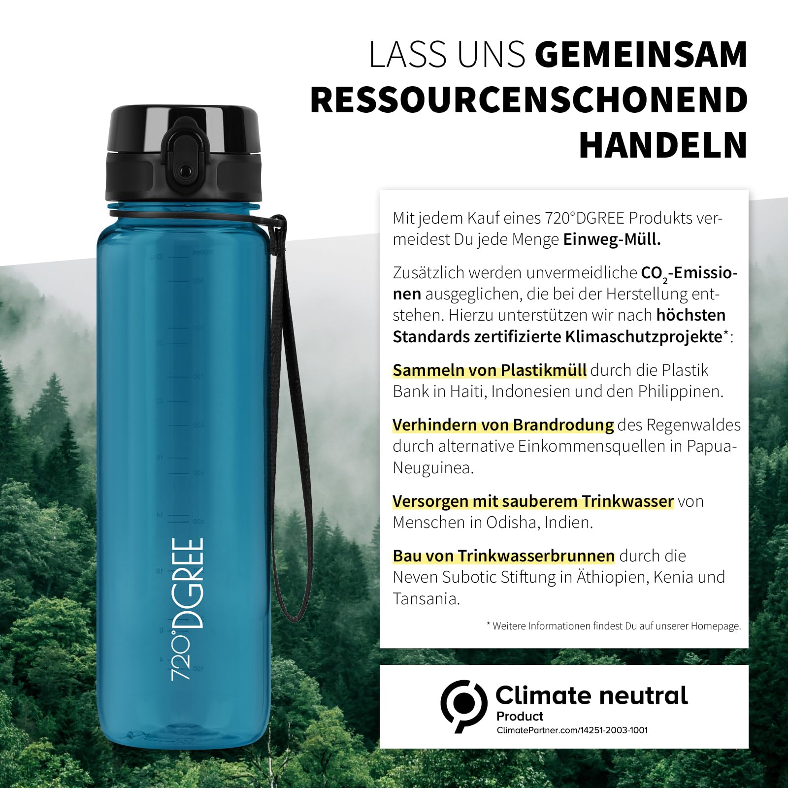 720°DGREE "uberBottle" – Leicht, BPA-frei, stoßfest