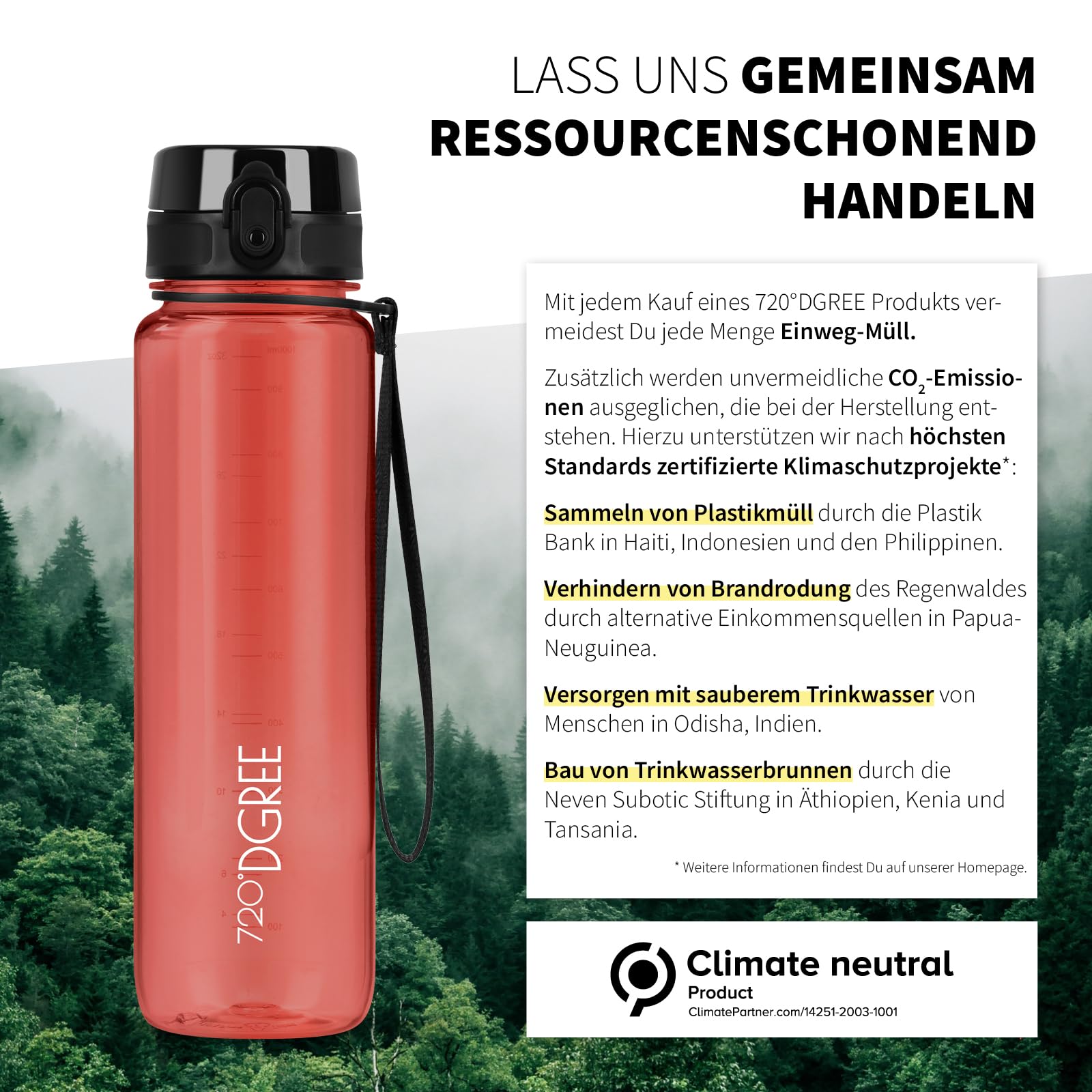 720°DGREE "uberBottle" – Leicht, BPA-frei, stoßfest