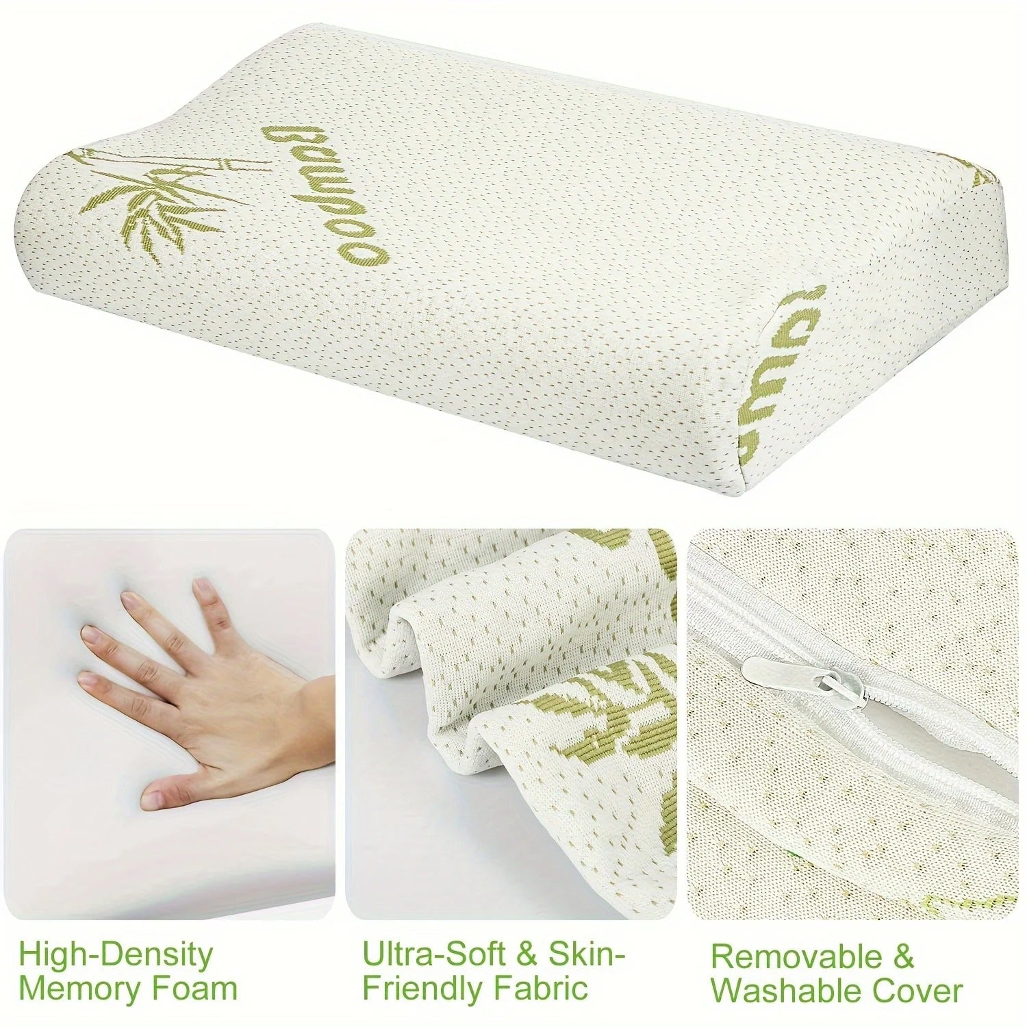 Orthopädisches Bambuskissen für gesunden Schlaf