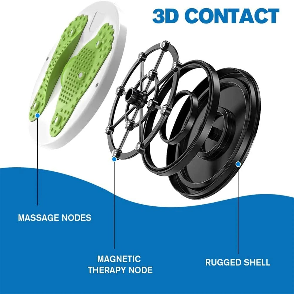 Effektives Bauchmuskeltraining: Rotierende Balance- und Massageplatte für Zuhause