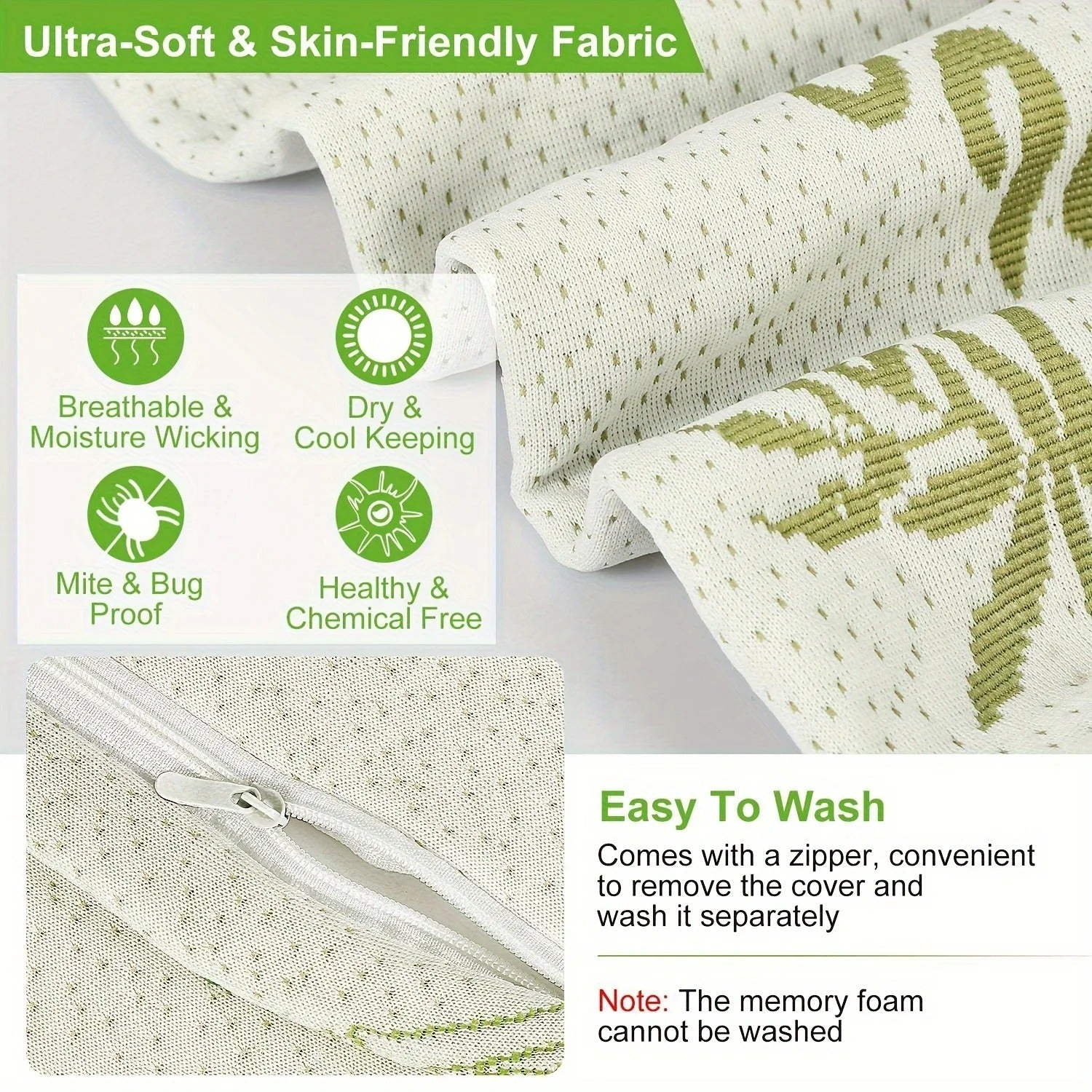 Orthopädisches Bambuskissen für gesunden Schlaf